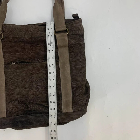 Corsia Women's Snakeskin Style Scale Pattern‎ Leather Deep Tote Bag - Picture 13 of 14